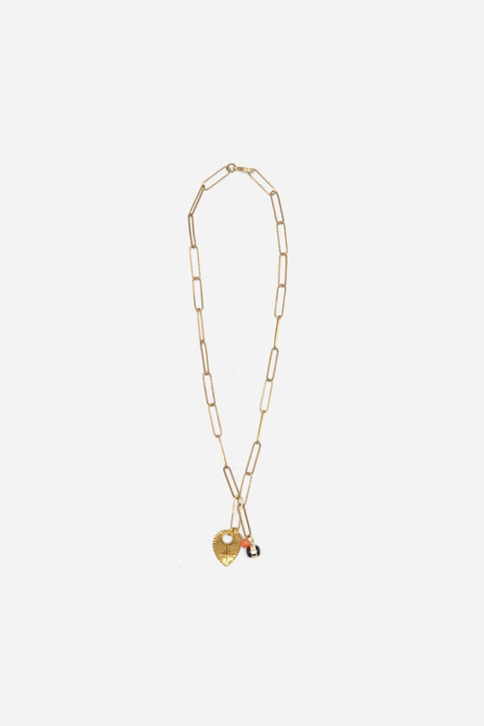 Sita Nevado Paperclip Chain Pendant Necklace - Kota Wellness