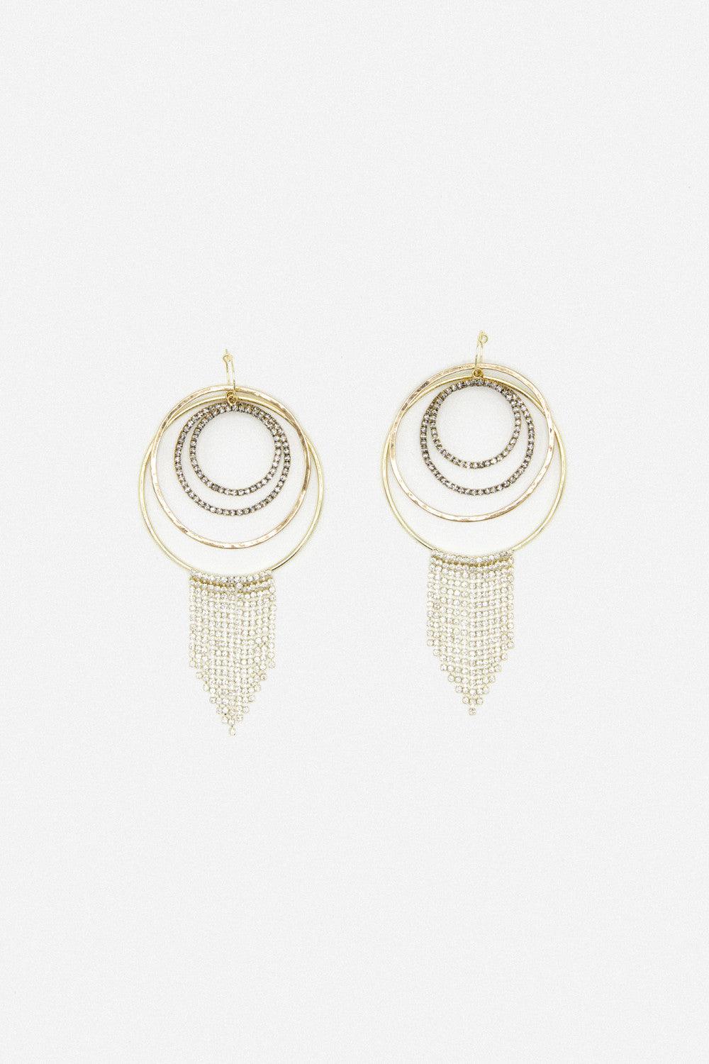 Sita Nevado Rumba Crystal Fringe Dangle Earrings - Kota Wellness