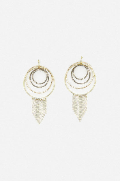 Sita Nevado Rumba Crystal Fringe Dangle Earrings - Kota Wellness