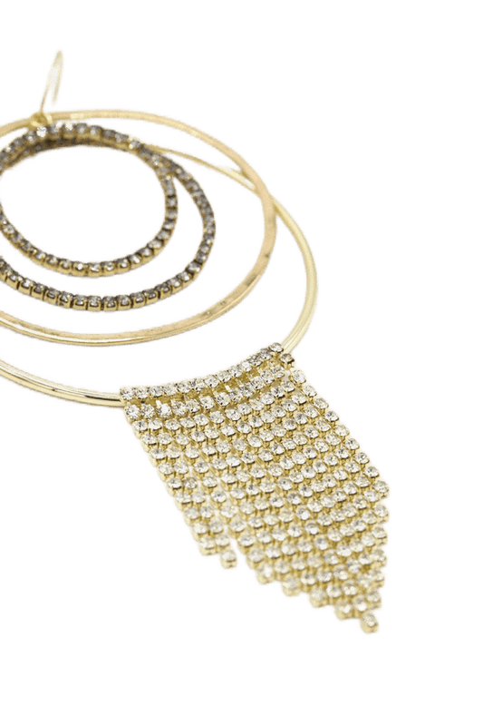 Sita Nevado Rumba Crystal Fringe Dangle Earrings - Kota Wellness