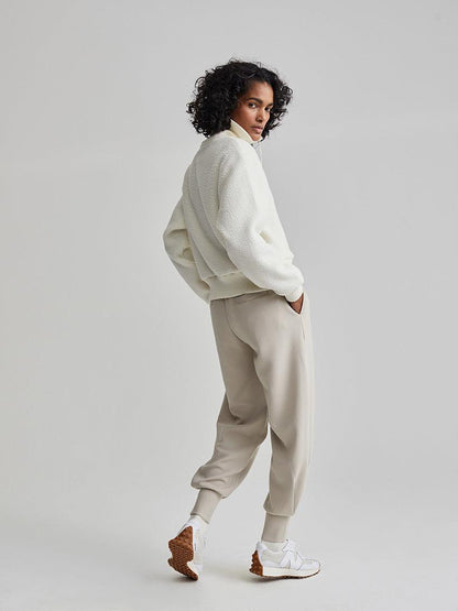 Varley Roselle Half Zip Fleece - Egret - Kota Wellness